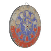 Dirty and cracked Texas flag Dartscheibe (Vorderseite Links)