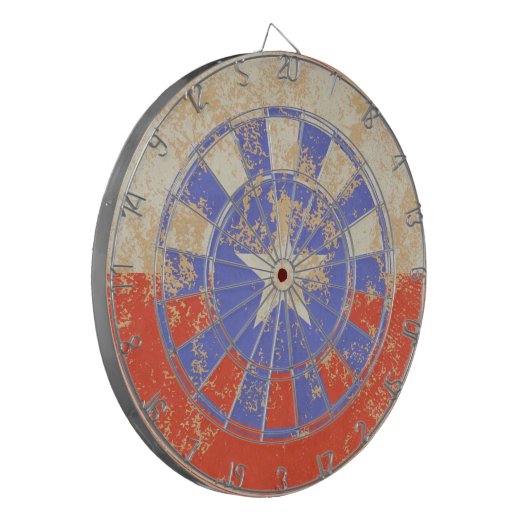 Dirty and cracked Texas flag Dartscheibe (Vorderseite Links)