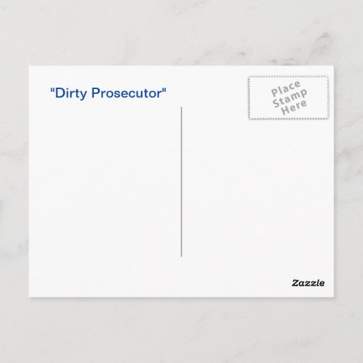 Dirty Ankläger: Postkarte (Rückseite)