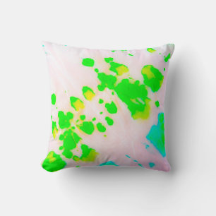 Dirty Art Graffiti. Abstraktes Dekor Sunny Ikat Kissen