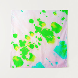 Dirty Art Graffiti. Abstraktes Dekor Sunny Ikat Wandteppich