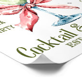 Dirty Bachelorette Martini Tail Club Martini Drink Poster (Ecke)