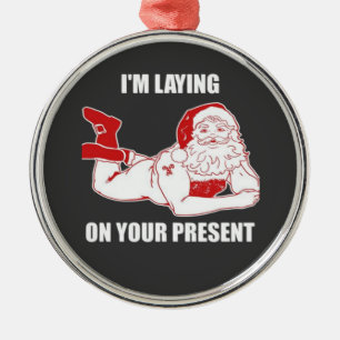 Dirty Bad Naughty Santa Ornament Aus Metall