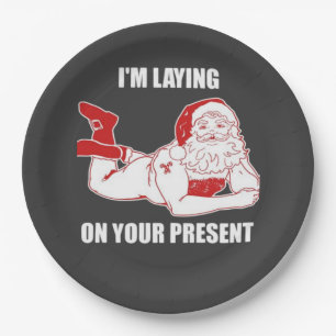 Dirty Bad Naughty Santa Pappteller