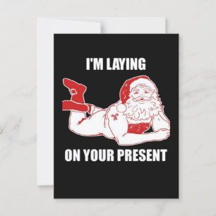 Dirty Bad Naughty Santa Postkarte