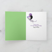 dirty bare feet in wildflowers birthday karte (Innenseite)