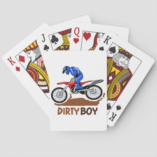 Dirty Boy Motocross Spielkarten (Rückseite)