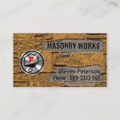 Dirty Brick Cement Walls Mauerwerk Service Visitenkarte (Vorderseite)