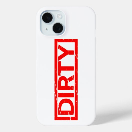 Dirty Briefmarke Case-Mate iPhone Hülle (Rückseite)