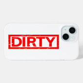 Dirty Briefmarke Case-Mate iPhone Hülle (Rückseite (Horizontal))