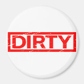 Dirty Briefmarke Magnet (Vorne)