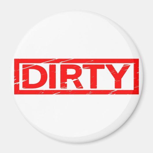 Dirty Briefmarke Magnet (Vorne)