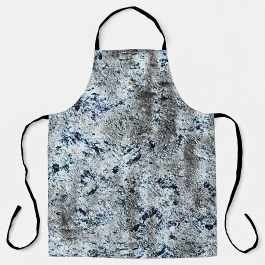 Dirty Carbon silvery fungus, sehr rustikales Bild Schürze (Vorderseite)