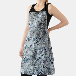 Dirty Carbon silvery fungus, sehr rustikales Bild Schürze