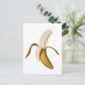 Dirty Censored Peeled Banana Postkarte (Stehend Vorderseite)