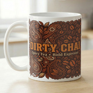 Dirty Chai Spice Einfaches Espresso Rezept Kaffeetasse