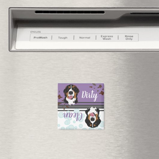 Dirty/Clean Bernese Mountain Dog Dishwasher Magnet (In Situ (Geschirrspüler))