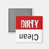 Dirty Clean Dish Washer Magnet (Vorderseite/Rückseite)