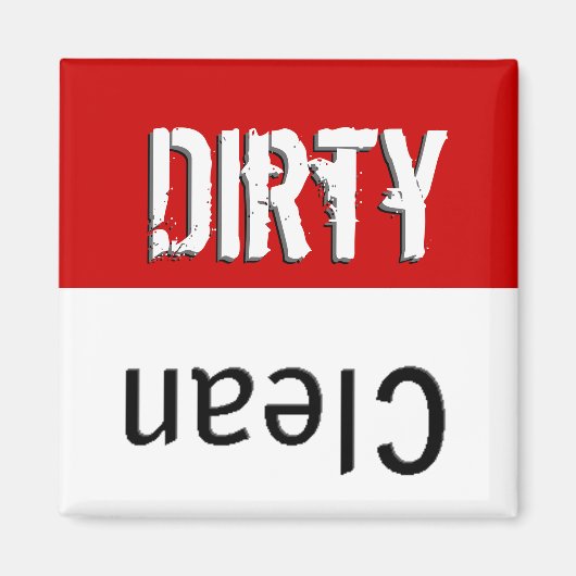 Dirty Clean Dish Washer Magnet (Vorne)