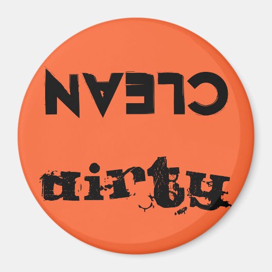 DIRTY/CLEAN DISHWASHER MAGNET (Vorne)