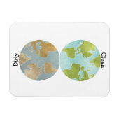 Dirty Clean Earth Flexible Magnet (Horizontal)