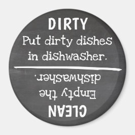 Dirty Clean Geschirr tun etwas Magnet