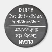 Dirty Clean Geschirr tun etwas Magnet (Vorne)