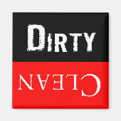 Dirty Clean Geschirrspüler Magnet (Vorne)