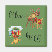 Dirty Clean Geschirrspüler Magnet Weihnachtsmann (Vorne)