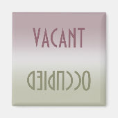 Dirty Clean | Vacant Occupied Magnet (Vorne)