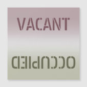 Dirty Clean Vacant Occupied Magnetkarte (Vorderseite)