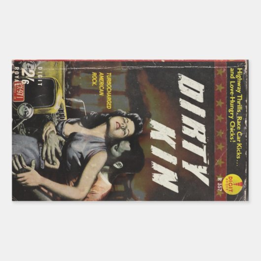 Dirty Cover Rechteckiger Aufkleber (Vorderseite)