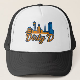 Dirty D Durham Skyline - Urban Script City Pride Truckerkappe