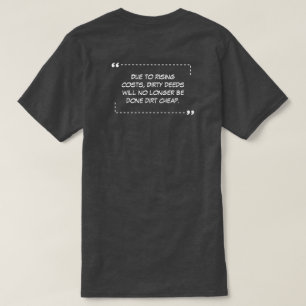 Dirty Deeds Charcoal T-Shirt