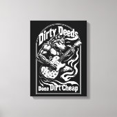 Dirty Deeds made dirt bilap Leinwanddruck (Vorderseite)