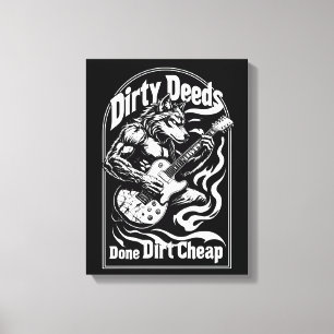 Dirty Deeds made dirt bilap Leinwanddruck