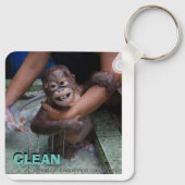 Dirty Diapers oder Clean Baby Schlüsselanhänger (Rückseite)