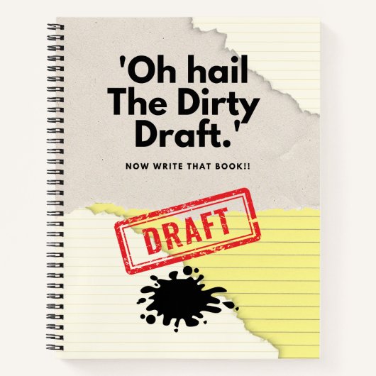 Dirty Draft Chronicles: Notebook-Spaß für Schrifts Notizblock (Vorderseite)