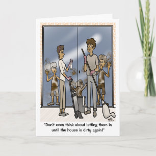 Dirty-Faltkarte Karte