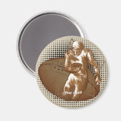 Dirty Football Player Magnet (Vorderseite/Rückseite)