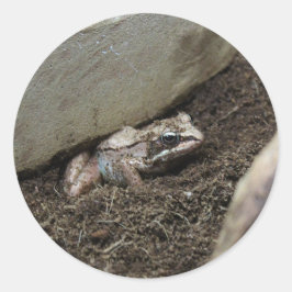 Dirty Frog Runder Aufkleber