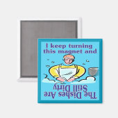 Dirty Geschirr Magnet (Vorderseite/Rückseite)