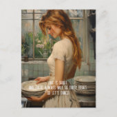 Dirty Geschirr Postkarte (Vorderseite)