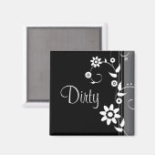 Dirty Geschirrs Magnet (Vorderseite/Rückseite)