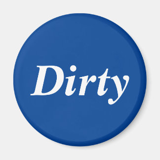 Dirty-Geschirrspüler-blauer Magnet