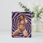 Dirty girl Bikini Postkarte (Stehend Vorderseite)