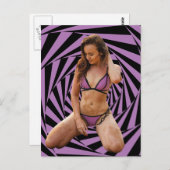 Dirty girl Bikini Postkarte (Vorne/Hinten)