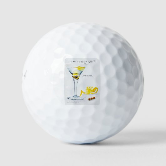 Dirty Girl Golf Balls Golfball (Vorderseite)