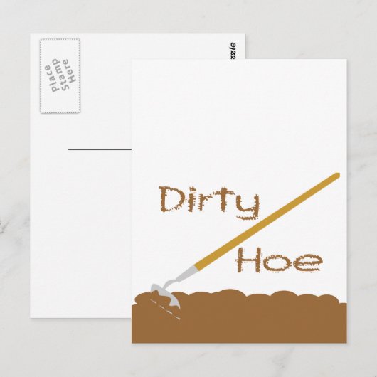 Dirty hoe postkarte (Vorne/Hinten)