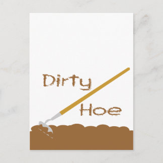 Dirty hoe postkarte